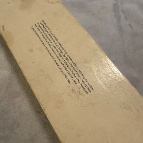 Vintage KING PIN-MASTER OF ROASTS By Blackstone thermometer unused in box - Picture 8 of 8